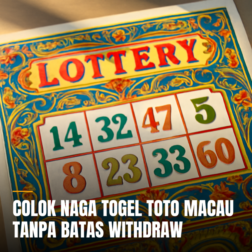 Contoh colok naga togel dengan tiket warna-warni.